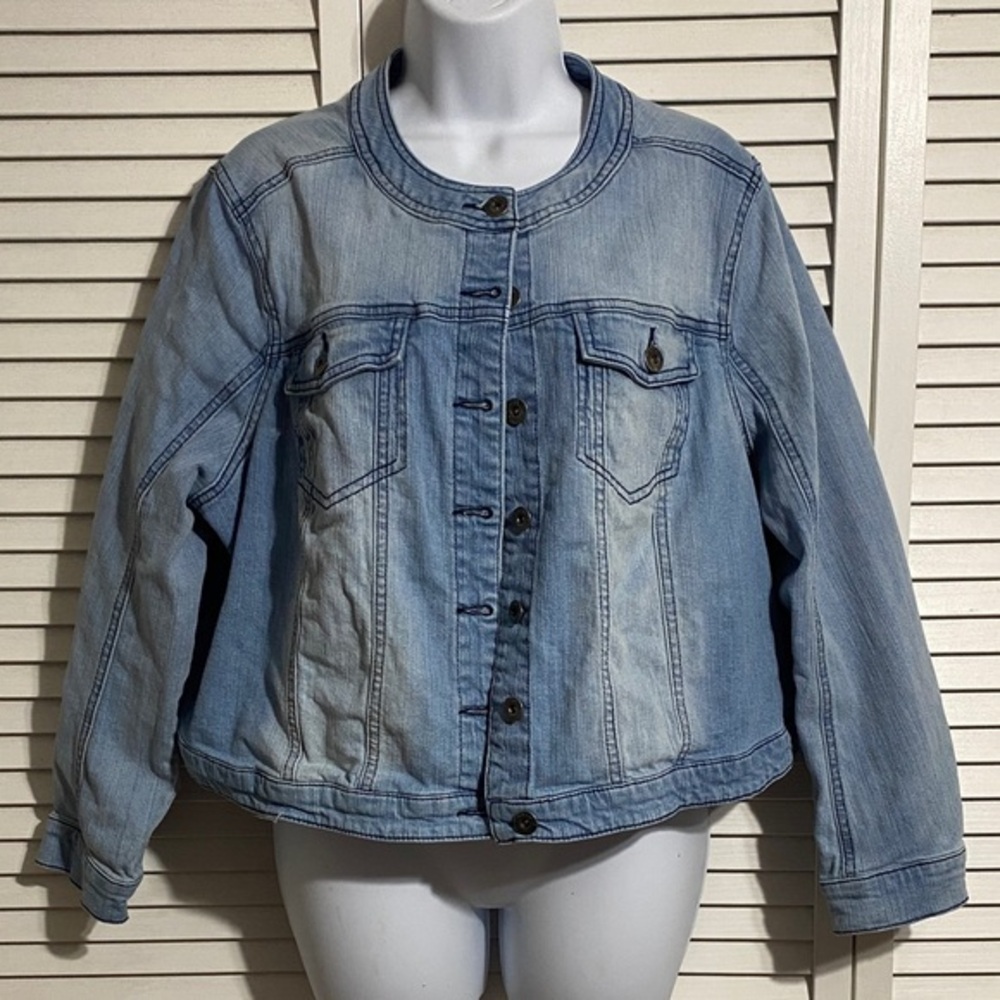 One World crop Denim Jacket